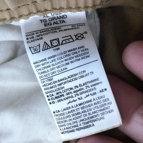 Old Navy Mens Jogger Pants Size XL 40x30 Measured Tall Khaki Drawstring - Picture 9 of 13